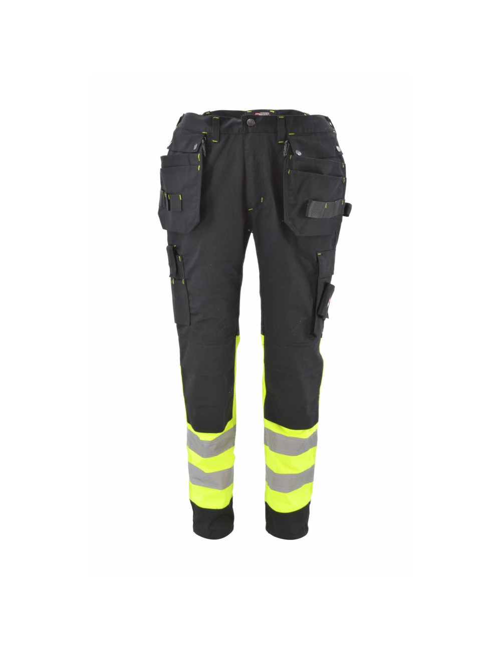 AWTOOLS SPODNIE  ROBOCZE  KIESZENIE MONTERSKIE T3/ ODBLASKOWE/ XXXL