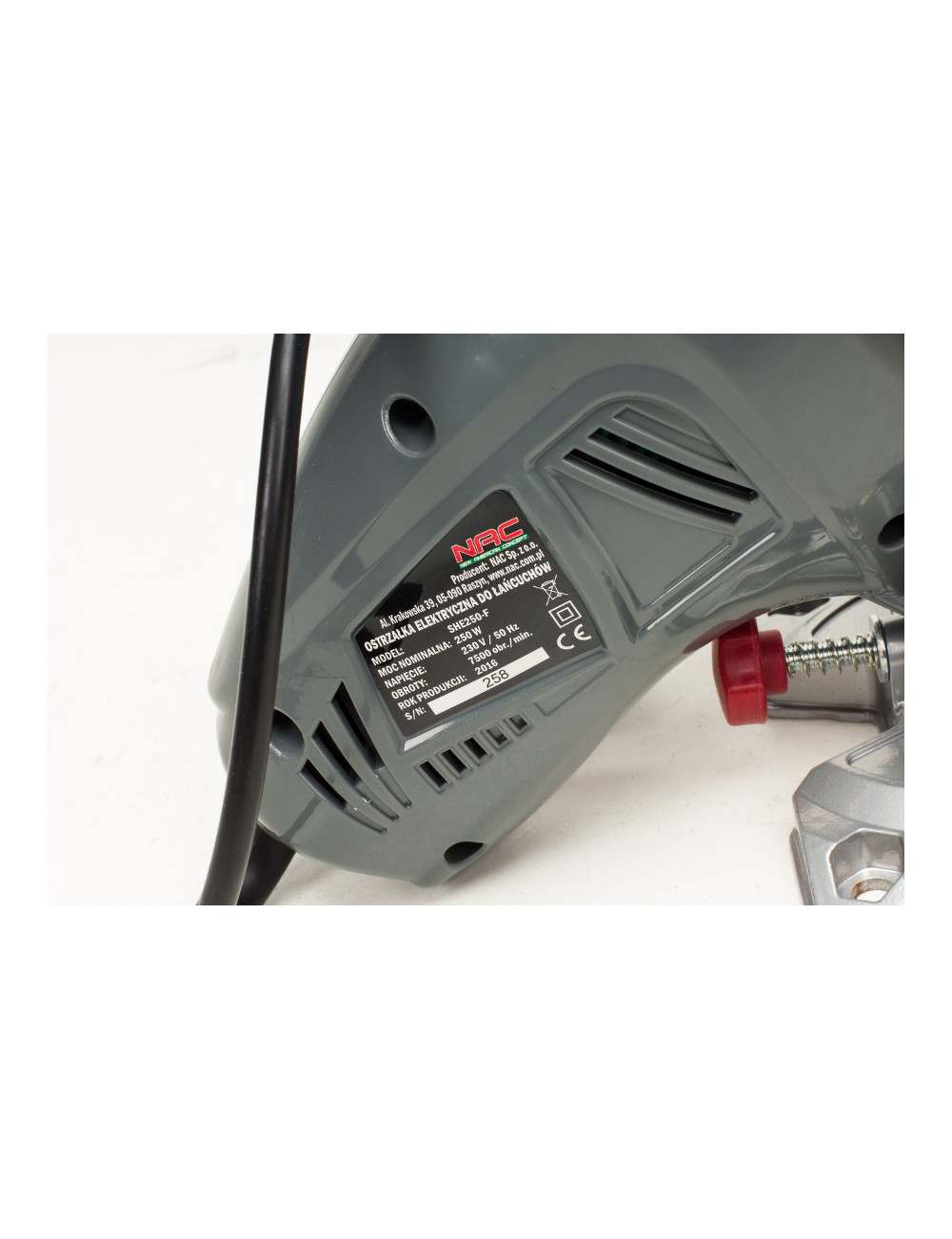 NAC OSTRZARKA DO ŁAŃCUCHÓW 250W 100mm SHE250-F