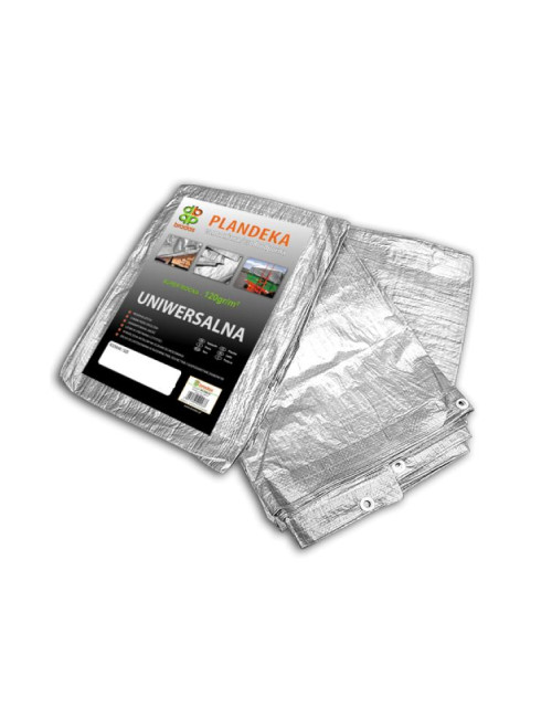 PLANDEKA  SREBRNA 120g  5 x 8m BRADAS