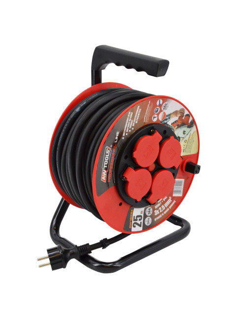 AWTOOLS PRZEDŁUŻACZ BĘBEN PROFESSIONAL 25m 3x1,5 mm 16A / 3680W / IP44