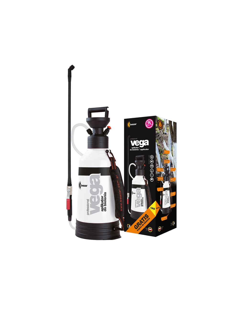 KWAZAR.MAZACZ VEGA V-9 BIAŁY+WAPNO 1KG