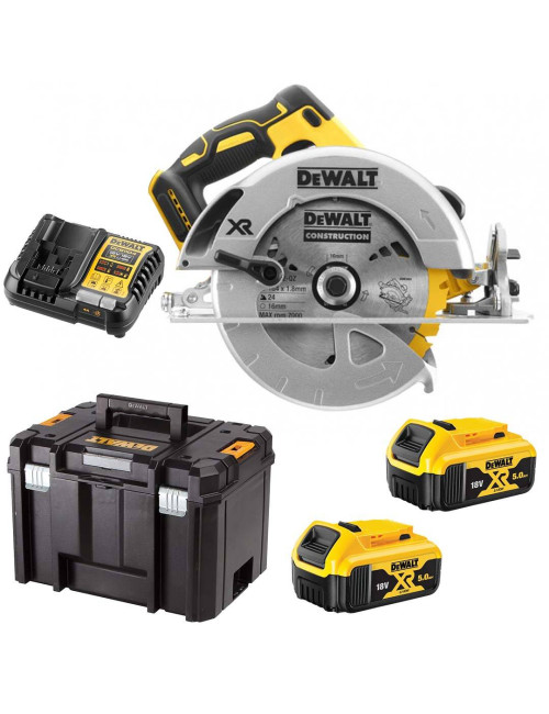 DEWALT PILARKA TARCZOWA 18V 184mm 2x5,0Ah XR LI-ION DCS570P2