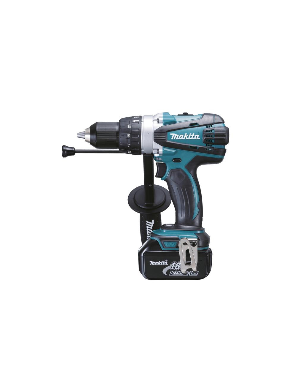 MAKITA WIERTARKO-WKRĘTARKA UDAROWA 18V 91/58Nm 2 x 5,0Ah LI-ION WALIZKA MAKPAC DHP458RTJ