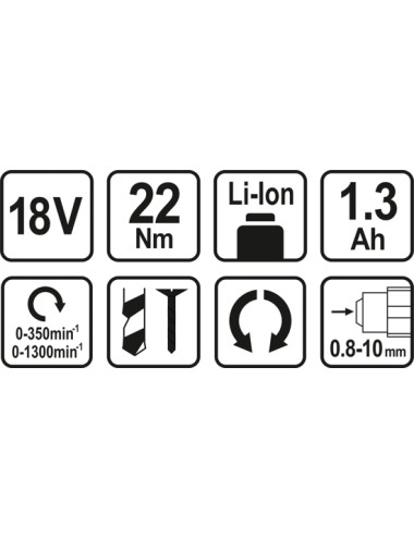 STHOR WIERTARKO - WKRĘTARKA AKUMULATOR LI-ION 18V   78972