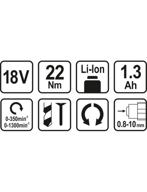 STHOR WIERTARKO - WKRĘTARKA AKUMULATOR LI-ION 18V   78972