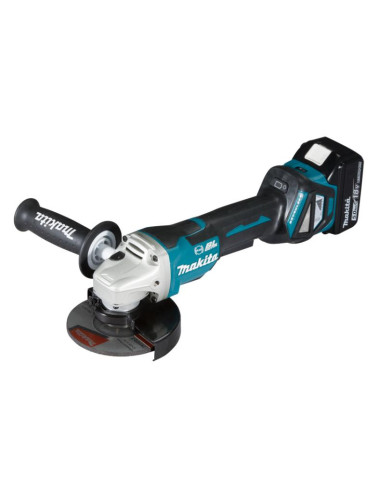 MAKITA SZLIFIERKA KĄTOWA 18V 125mm 2 x 5,0Ah LI-ION BEZSZCZOTKOWA WALIZKA MAKPAC DGA518RTJU