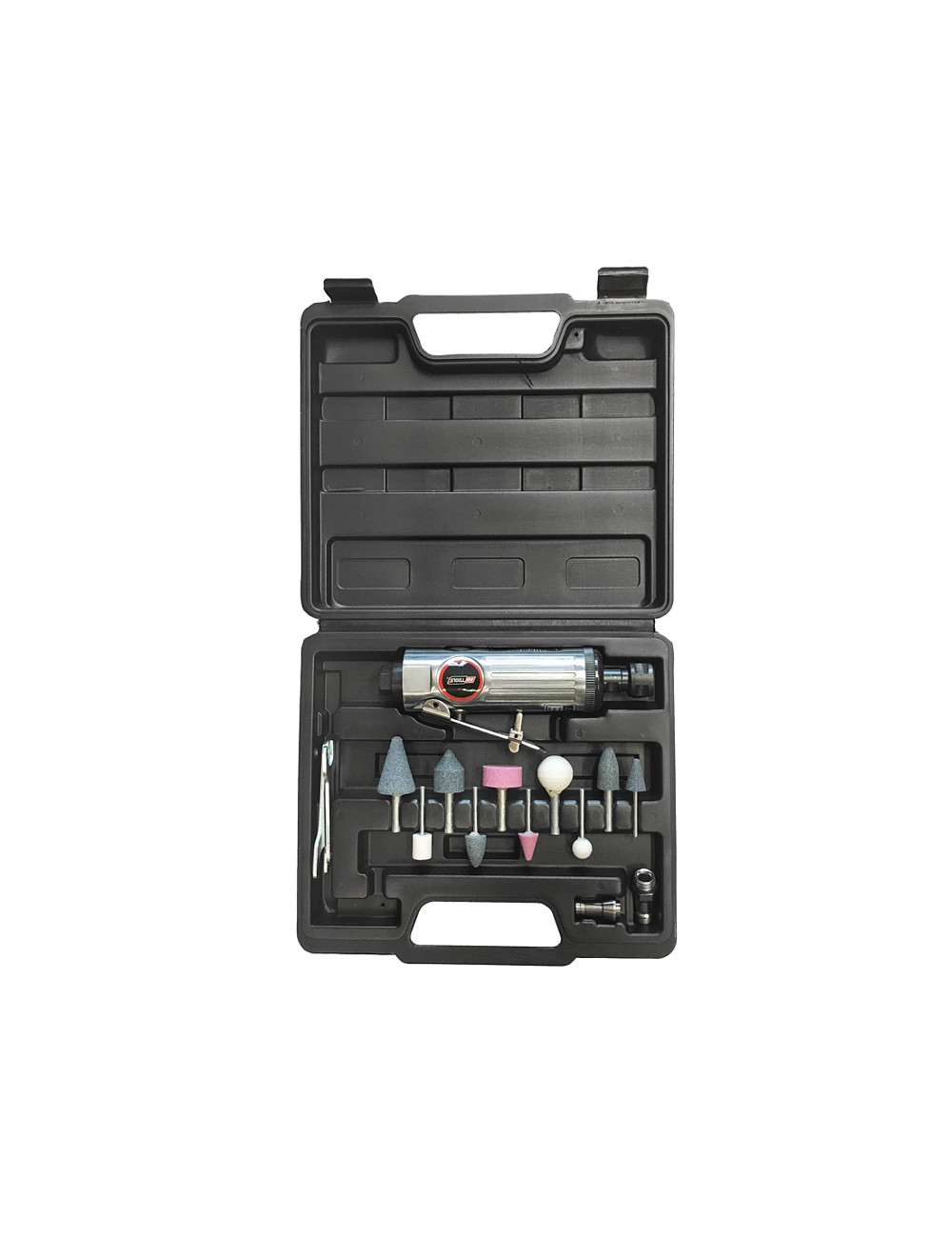 AWTOOLS SZLIFIERKA PROSTA PNEUMATYCZNA + AKCESORIA