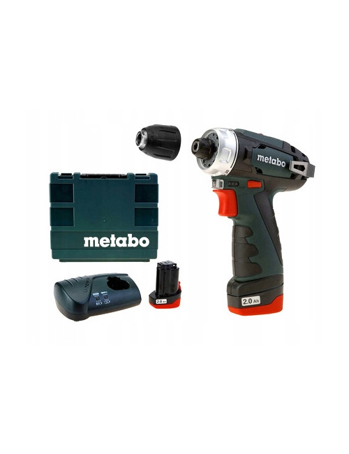 METABO WIERTARKO-WKRĘTARKA 12V 34/17Nm 2x2,0Ah WALIZKA  POWERMAXX BS BASIC