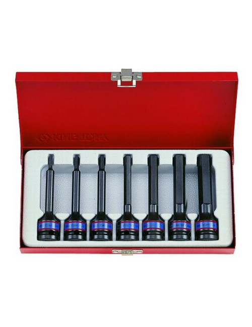 KING TONY NASADKI UDAROWE HEX 1/2"  KOMPLET 8 elem.  4-14m DŁUGIE