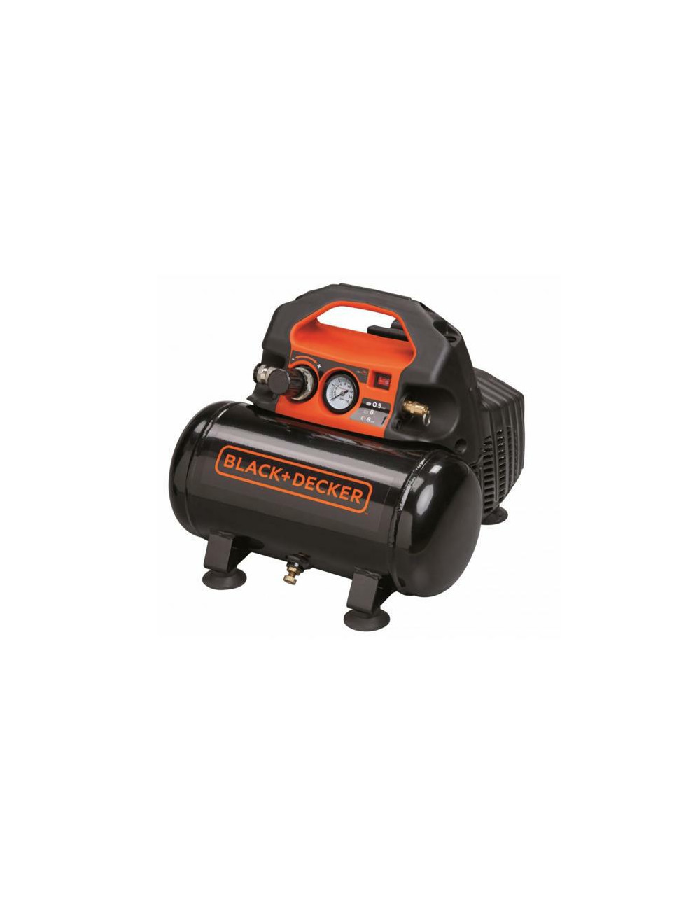 BLACK&DECKER SPRĘŻARKA BEZOLEJOWA 6L 0.5KM 8BAR 55 l/min