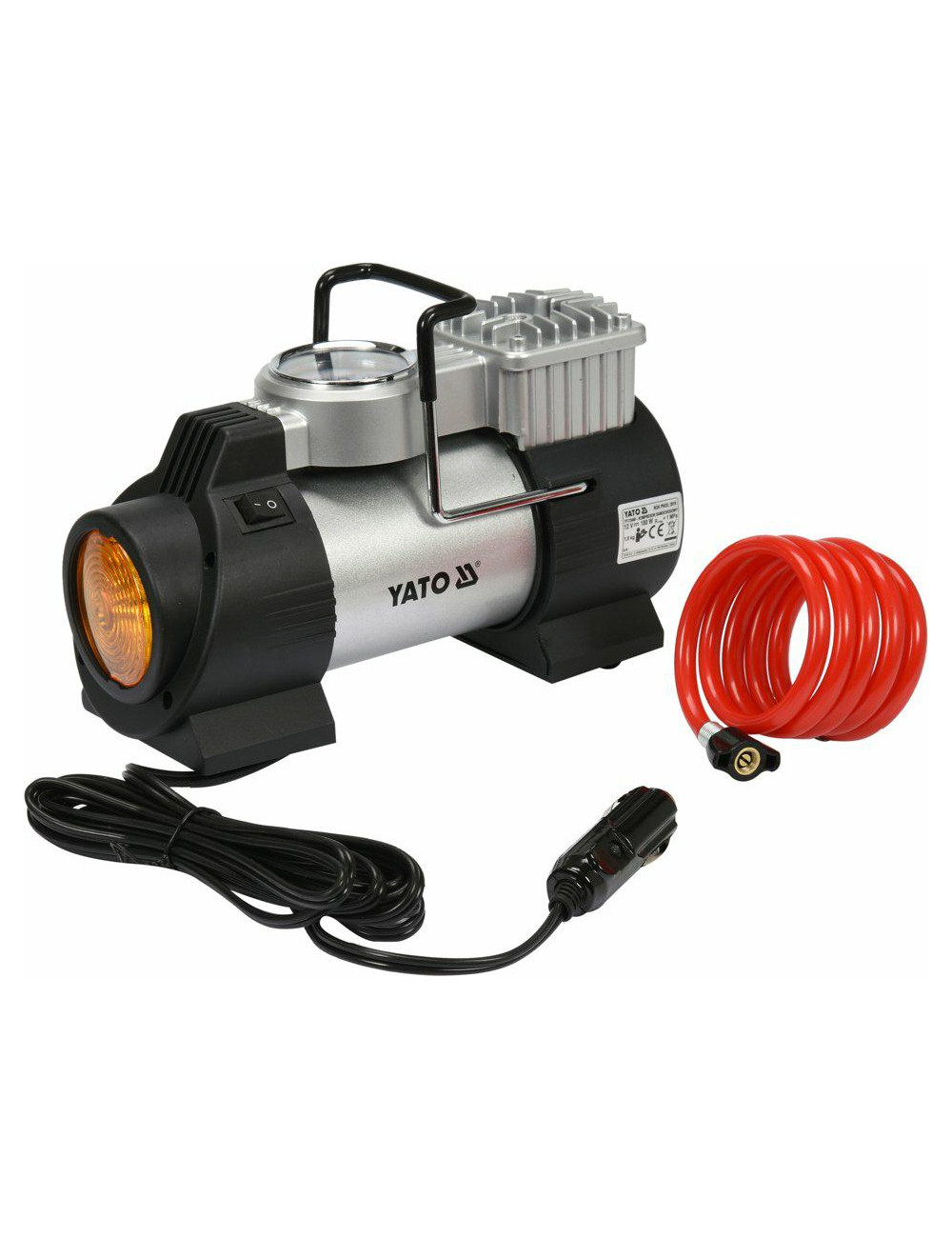 YATO KOMPRESOR / SPRĘŻARKA MINI Z LAMPĄ LED 180W