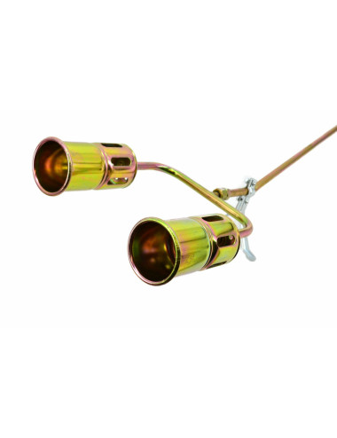 AWTOOLS PALNIK DEKARSKI DŁUGI Z DWOMA DYSZAMI 60 MM