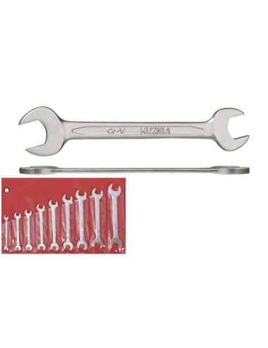 KUŹNIA KLUCZE PŁASKIE KOMPLET 9 elem. 6-24mm Cr-V RWPd