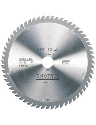 DEWALT PIŁA TARCZ.250x30mmx30z