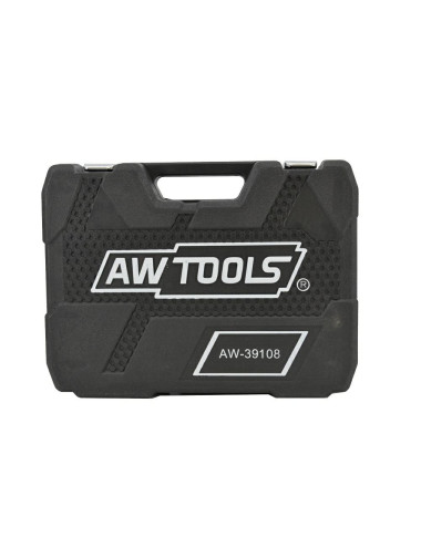 AWTOOLS ZESTAW KLUCZY  108el 1/2" / 1/4" BLACK LINE