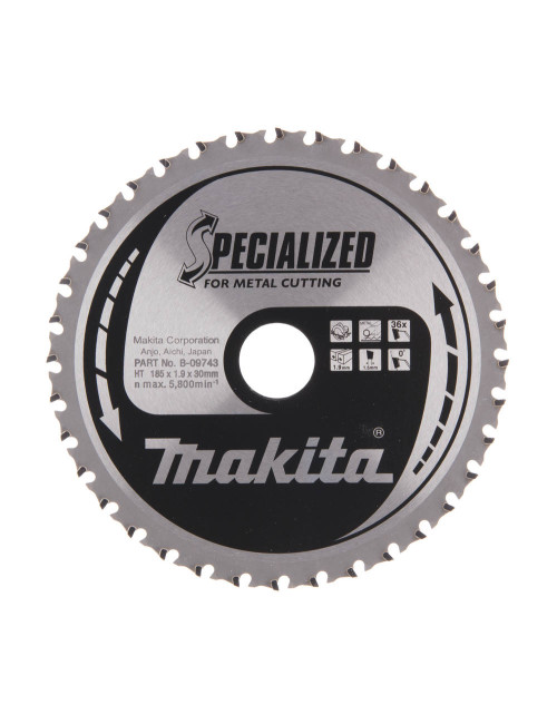 MAKITA PIŁA TARCZOWA  185x30x36z SPECJALIZED METAL