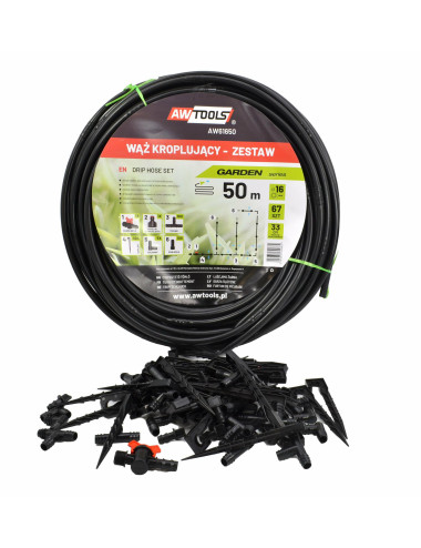 AW WĄŻ KROPLUJĄCY ZESTAW 50m