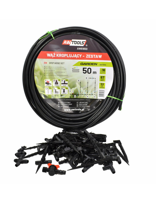 AW WĄŻ KROPLUJĄCY ZESTAW 50m