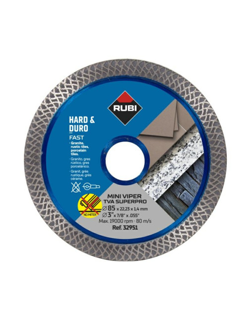 RUBI TARCZA DIAMENTOWA TVA  85mm SUPERPRO MINI VIPER
