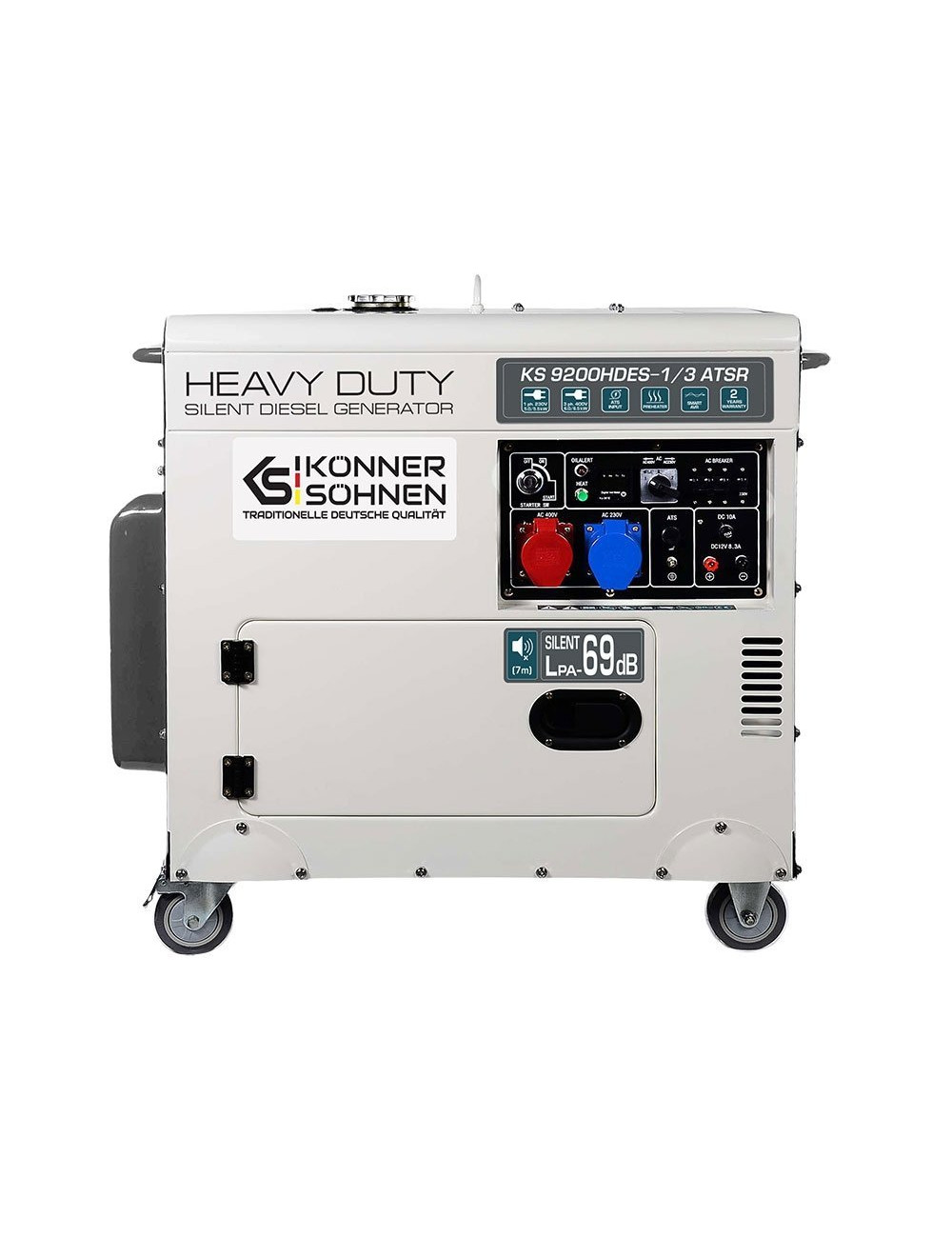 KONNER &amp; SOHNEN GENERATOR PRĄDOTWÓRCZY DIESEL 7,0kW 230 400V KS 9200HDES-1 3 ATSR (EURO V)