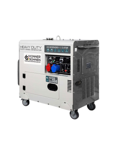 KONNER &amp; SOHNEN GENERATOR PRĄDOTWÓRCZY DIESEL 7,0kW 230 400V KS 9200HDES-1 3 ATSR (EURO V)