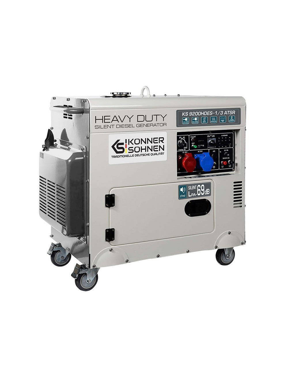 KONNER &amp; SOHNEN GENERATOR PRĄDOTWÓRCZY DIESEL 7,0kW 230 400V KS 9200HDES-1 3 ATSR (EURO V)
