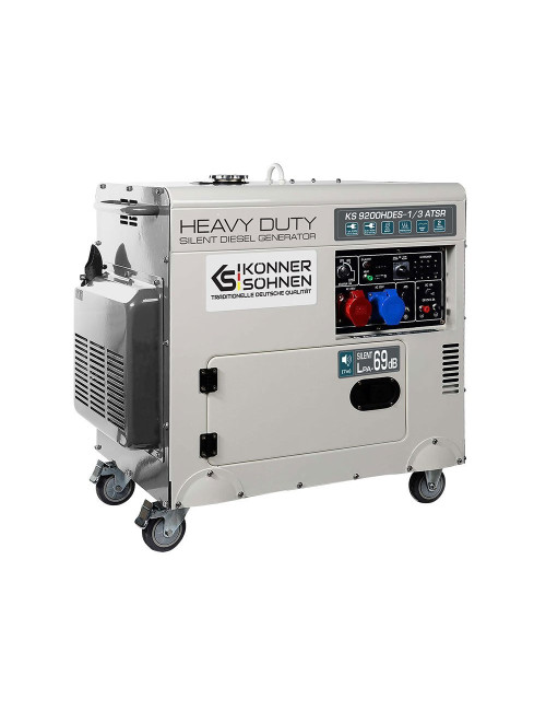 KONNER &amp; SOHNEN GENERATOR PRĄDOTWÓRCZY DIESEL 7,0kW 230 400V KS 9200HDES-1 3 ATSR (EURO V)
