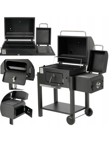 LUND GRILL WĘGLOWY DELUXE Z WĘDZARNIĄ