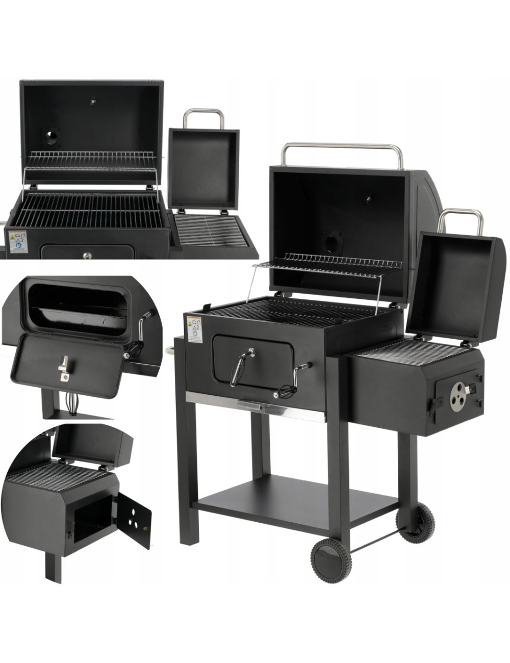 LUND GRILL WĘGLOWY DELUXE Z WĘDZARNIĄ