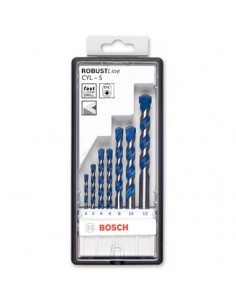 BOSCH 5-CZĘŚCIOWY ZESTAW WIERTEŁ DO BETONU ROBUST LINE CYL-5 4 5 6 6 8 mm