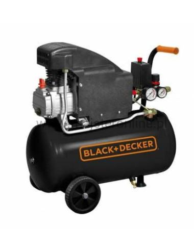 BLACK&DECKER SPRĘŻARKA OLEJ. 24L/1,5KM/8BAR