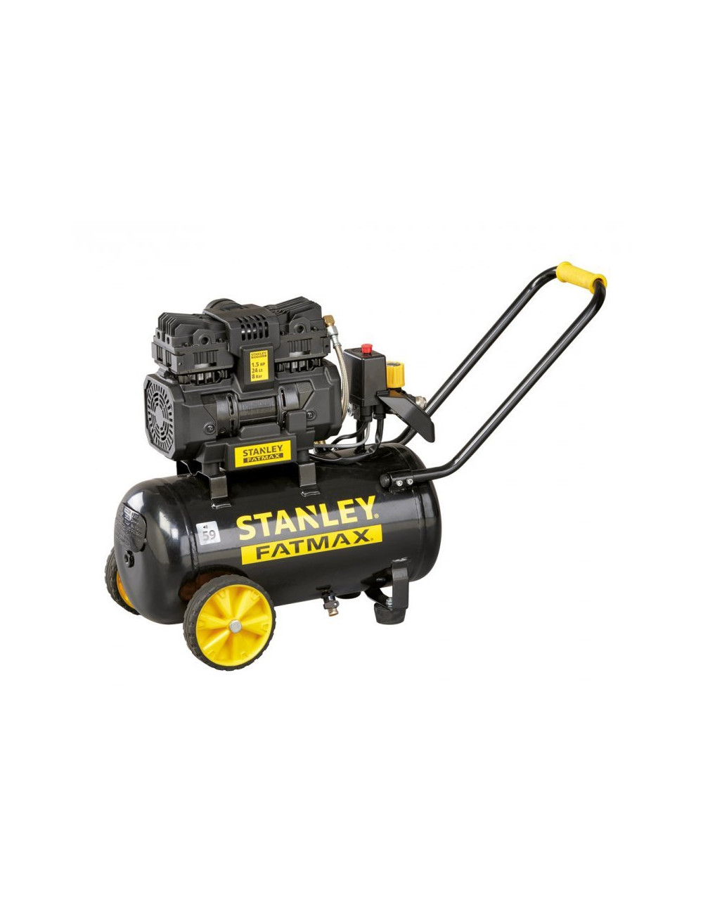 STANLEY SPRĘŻARKA BEZOLEJ.24L/1,5KM/8BR 160l/min. WYCISZONA