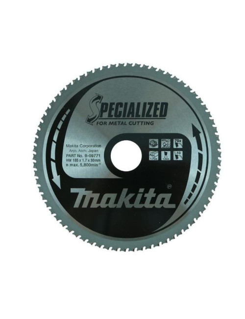 MAKITA PIŁA TARCZOWA  185x30x70z SPECJALIZED METAL