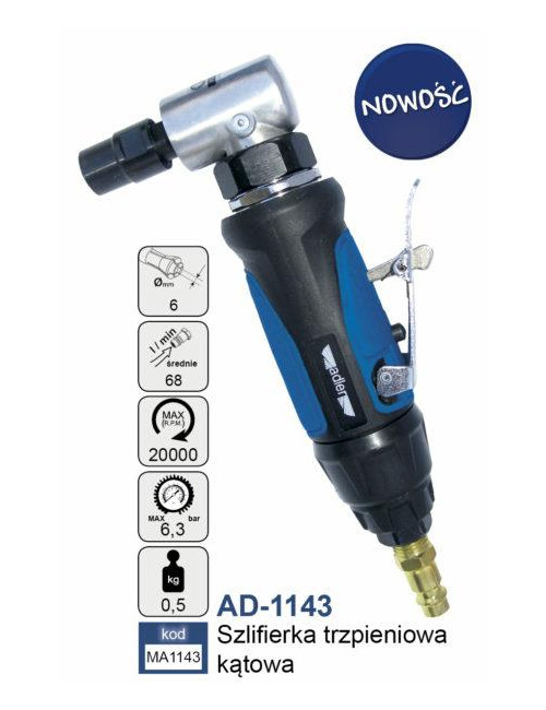 ADLER SZLIFIERKA PROSTA PNEUMATYCZNA KĄTOWA