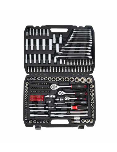 AWTOOLS ZESTAW KLUCZY  216el  1/2"/3/8"/1/4" BLACK LINE