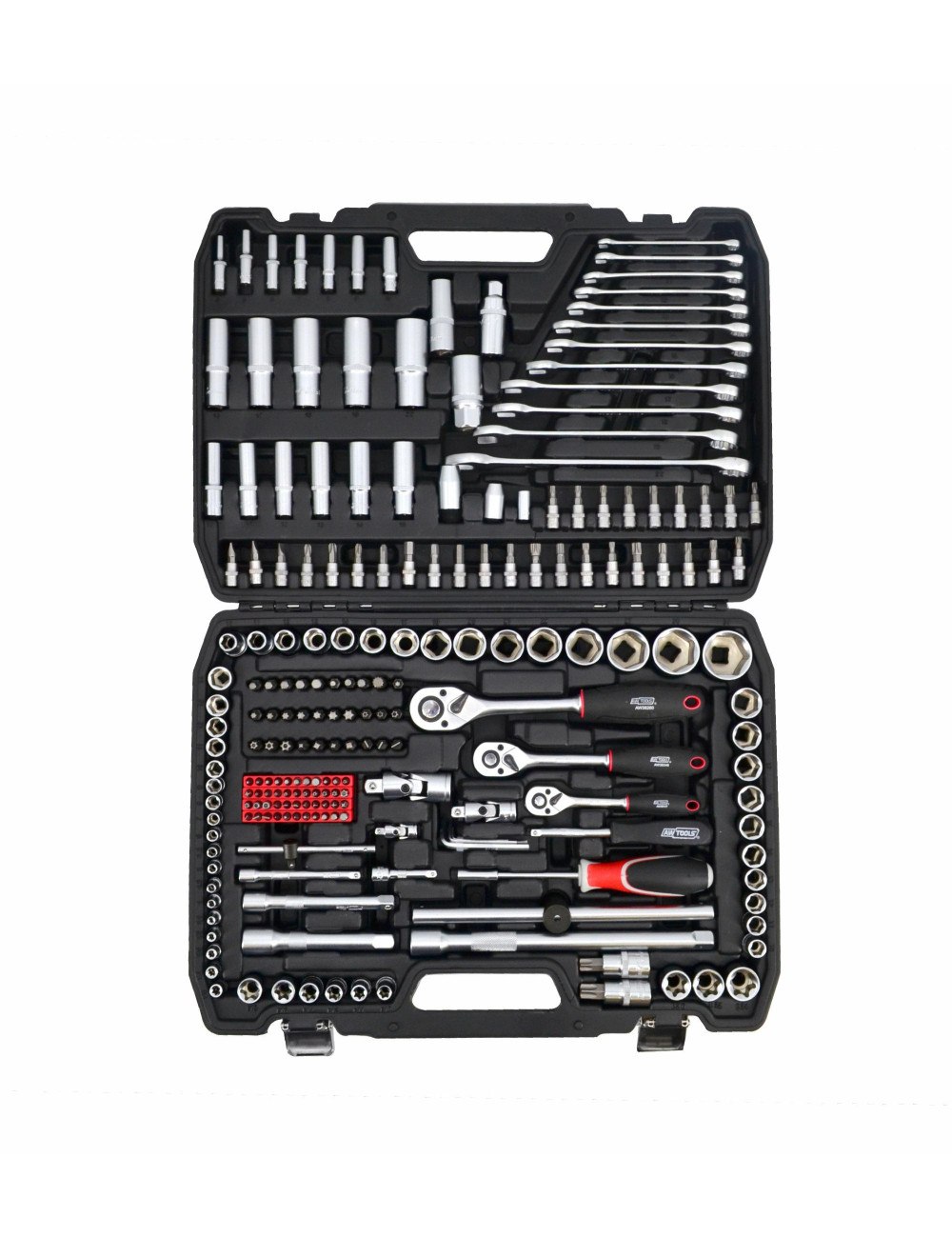 AWTOOLS ZESTAW KLUCZY  216el  1/2"/3/8"/1/4" BLACK LINE