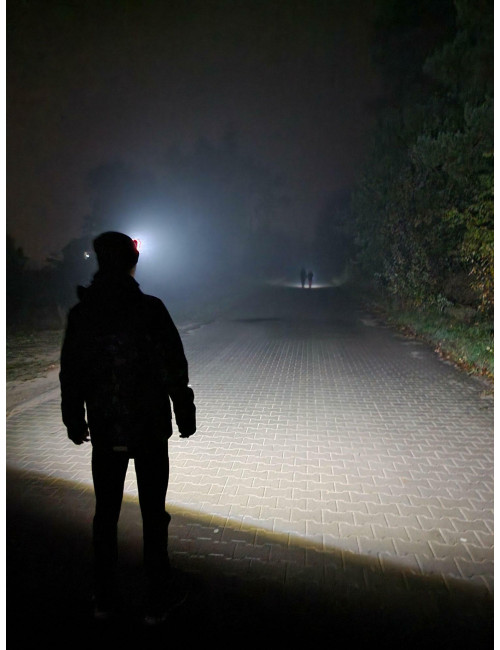 AWTOOLS BLACK LINE LATARKA CZOŁOWA FRONTE COB LED Z CZUJNIKIEM RUCHU