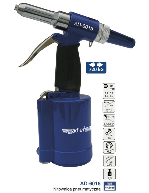 ADLER NITOWNICA PNEUMATYCZNA AD-6015