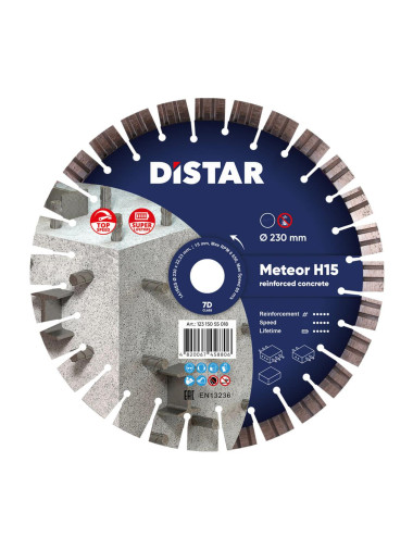 DISTAR TARCZA DIAMENTOWA METEOR H15 230 x 2,6 1,6 x 22,23mm