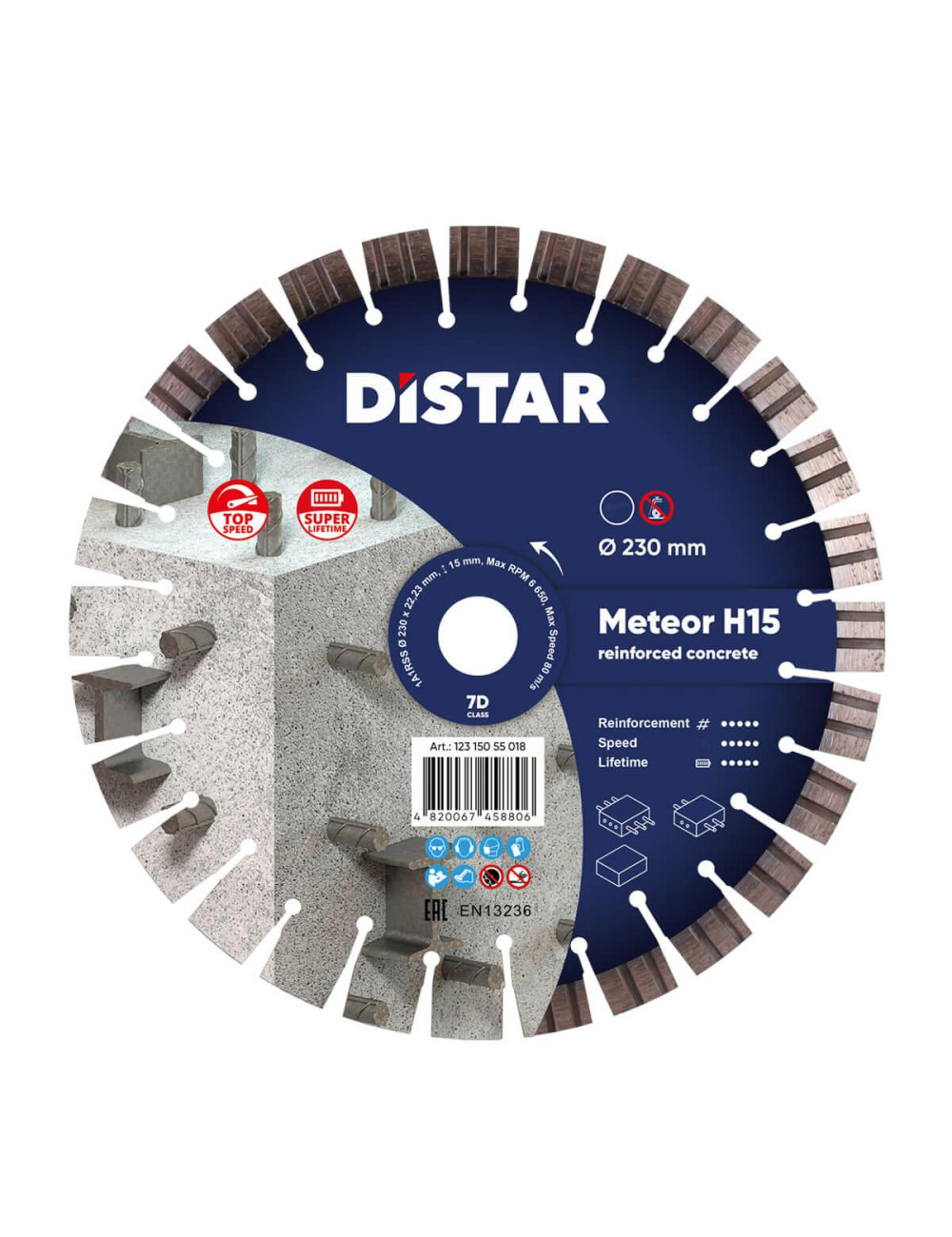 DISTAR TARCZA DIAMENTOWA METEOR H15 230 x 2,6 1,6 x 22,23mm