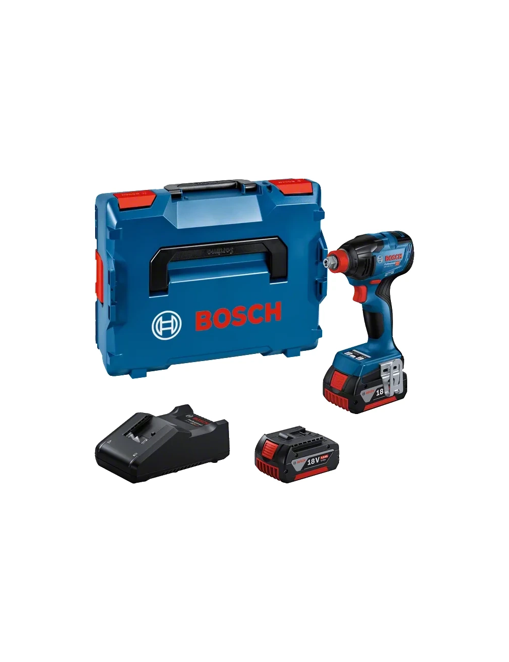 BOSCH KLUCZ UDAROWY 1/2" HEX 1/4" GDX 18V-210 C 2x5,0Ah 210Nm LB