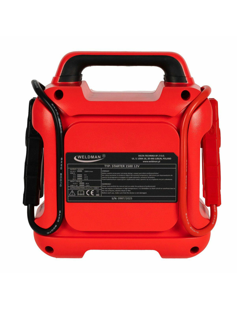 URZĄDZENIE ROZRUCHOWE WELDMAN STARTER 1500