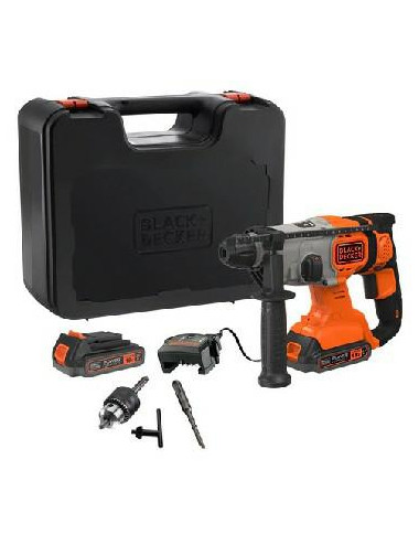 BLACK+DECKER MŁOTOWIERTARKA  18V BCD900E2K 1,2J 2x2,5Ah +UCHWYT