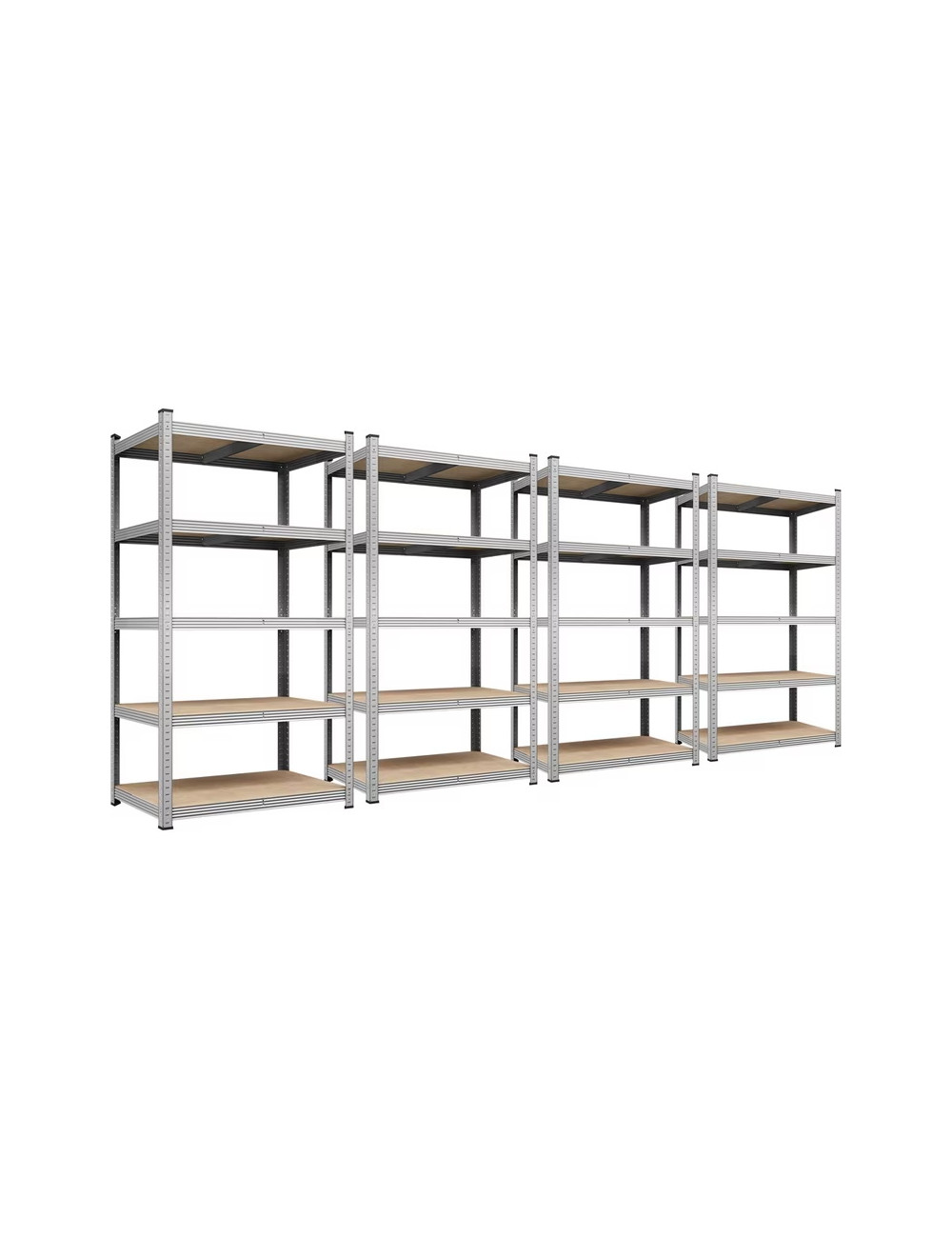 AWTOOLS REGAŁ 5 PÓŁEK 200x90x50 NOŚNOŚĆ 300kg / 6,0mm - WCISKANY SZYBKI MONTAŻ