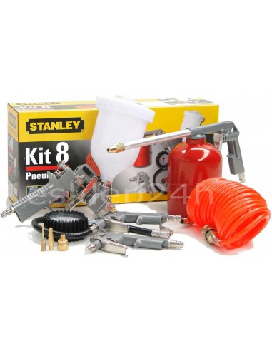 STANLEY ZESTAW NARZĘDZI PNEUMATYCZNYCH  8 elem.