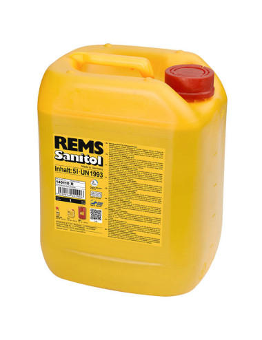 REMS ŚRODEK DO GWINTOWANIA SANITOL 5L DO INSTALACJI WODY PITNEJ