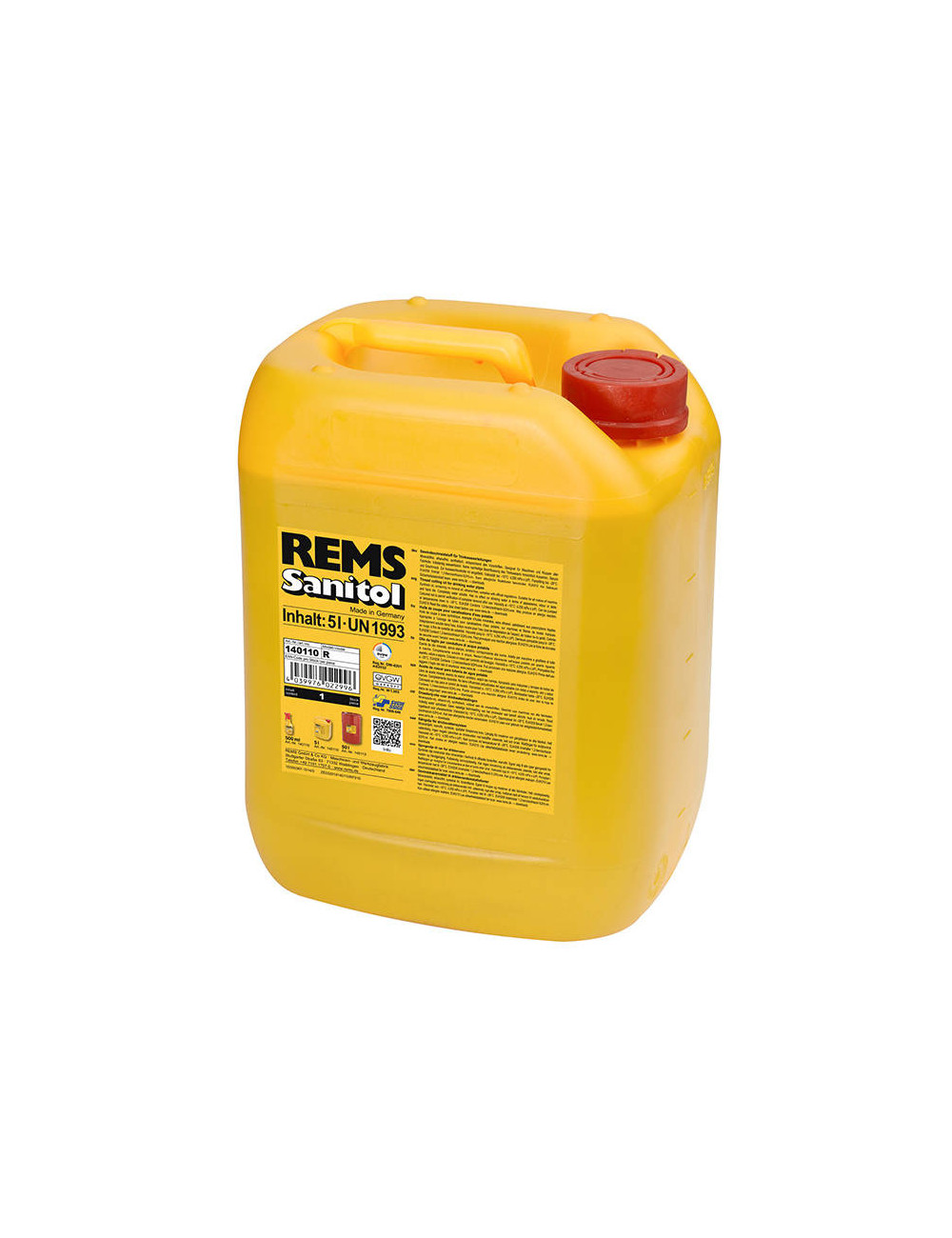 REMS ŚRODEK DO GWINTOWANIA SANITOL 5L DO INSTALACJI WODY PITNEJ