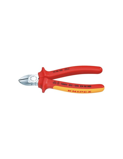 KNIPEX SZCZYPCE BOCZNE IZOLOWANE160mm