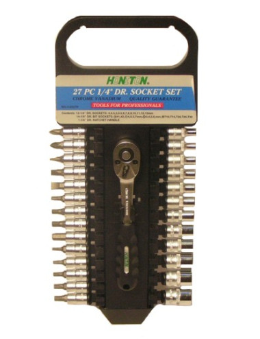 HONITON ZESTAW KLUCZY  27 ELEMENTÓW 1/4"      1127