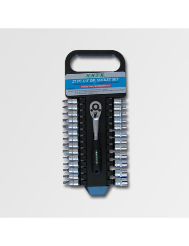 HONITON ZESTAW KLUCZY  27 ELEMENTÓW 1/4"      1127